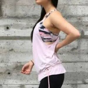 Lululemon Rest Less Tank In Pink Camo. Size 6.